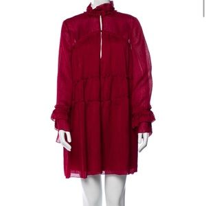 IRO Mock neck mini dress